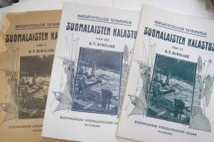 Suomalaisten kalastus  I-III - Kansatieteellisiä tutkimuksia, Suomalaisen Kirjallisuuden Seuran SKS  toimituksia 116 -fishing of finns / in Finland - ethnographic
