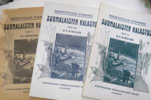 Suomalaisten kalastus I-III - Kansatieteellisiä tutkimuksia, Suomalaisen Kirjallisuuden Seuran SKS toimituksia 116 -fishing of finns / in Finland - ethnographic