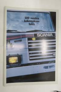 Scania - 100 vuoden kokemuksen tulos -myyntiesite / sales brochure