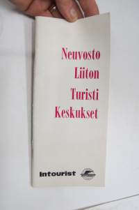 Neuvostoliiton turistikeskukset -matkailuesite / travel brochure