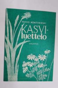 Kasviluettelo -koululaisten kasvienkeräykseen liittyvä - kasviossa olevien kasvien luettelointia varten