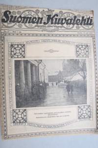 Suomen Kuvalehti 1919 nr 12, kansikuva Päävahdin vartioston juhlallinen vaihdos Helsingissä. Varsinas-Suomen suojeluskunnat, Viron sotalaivasto, ym.