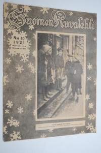 Suomen Kuvalehti 1921 nr 10, kansikuva Uusia tyyppejä Helsingissä, Venäjän edustajisto Helsingissä, Tekniikan alalta, Ulkomaan postista,  Muotokuvia, ym.