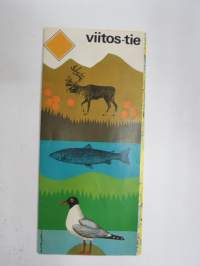 Viitostie -kartta / matkailuesite, kansikuvitus Kurt Bengtsson