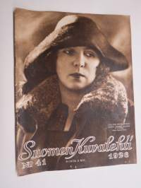 Suomen Kuvalehti 1926 nr 41, kansikuva Laura Kivijärvi, Pohjoismaiden ystävyyssiteitä lujittamaan, Presidentin matka, Agathon Meurmanin satavuotismuisto, ym.