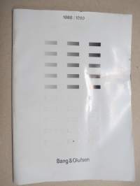 Bang & Olofsen 1988/1989 -tuoteluettelo / sales brochure