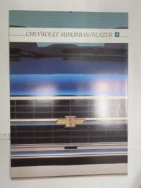 Chevrolet Suburban / Blazer 1992 -myyntiesite / sales brochure