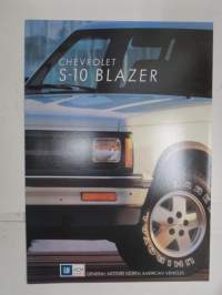 Chevrolet Blazer S-10 -myyntiesite / sales brochure