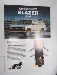 Chevrolet Blazer 4 X 4 Herrasmiesmaasturi -myyntiesite / sales brochure