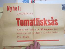 Nyhet: Jalostajas tomatfisksås -juliste / poster