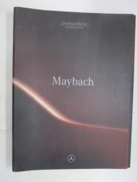 Maybach - Daimler-Benz AG -Tokyo Motor Show 1997 Press folder -lanseeraus- / esittelykansio