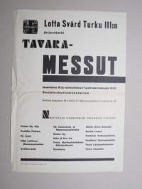 Lotta-Svärd Turku III Tavaramessut 1935 Suojeluskuntamaneesissa -alkuperäinen juliste