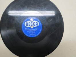 Decca SD 5371 Seija Eskola ja Decca-orkesteri Posetiivarin tyttö / Peppina ja Kauko Käyhkö Isä ja Lapsi - savikiekkoäänilevy / 78 rpm record