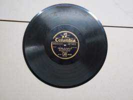 Columbia 13352 Leo Kauppi, Baritoni, Willy Larsen Helmi ja Kalle / Kuuliaiset kottilassa - savikiekkoäänilevy / 78 rpm record