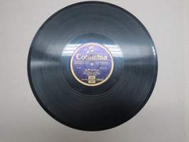 Columbia 13352 Leo Kauppi, Tenori Helmi ja Kalle / Kuuliaiset Kottilassa - savikiekkoäänilevy / 78 rpm record