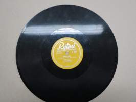 Rytmi R 6305 Juha Eirto ja Rytmi-orkesteri Onnen Maa / Yön Tyttö -savikiekkoäänilevy / 78 rpm record