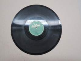 Rytmi VR 6001 Veikko Sato ja Rytmin Polkka-yhtye Maijun kanssa markkinolla / Jannen hanuripolkka -savikiekkoäänilevy / 78 rpm record