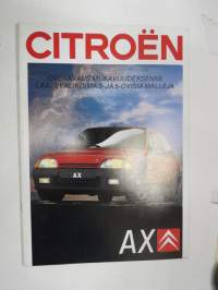 Citroën AX 1989 -myyntiesite / sales brochure