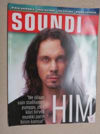 Soundi 2012 nr 9 Him, Suorat Sanat, Roope Latvala, Grease Helmet, Neljä Ruusua, Teemu Bergman, Steve Harris, Tom Waits, The Killers, Bat For Lashes, ym.