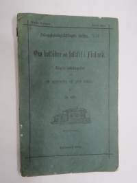 Om bostader och folklif i Finland, Folkupplysnings-sällskapets skrifter XLII, 1884