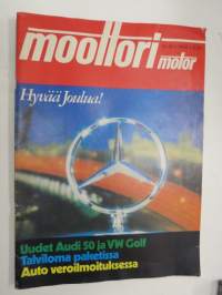 Moottori 1974 Motor nr 12, Audi 50 & VW Golf, Citroën Dyane, Fiat 131 Mirafiori, USA-Automuoti 1975, Morgantown PRT-järjestelmä, Rallivoittaja Elite, ym.