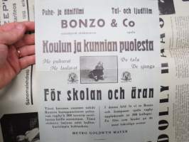 Puhe- ja äänifilmi Bonzo & Co - Koulun ja kunnian puolesta - För skolan och äran - MGM -elokuvajuliste