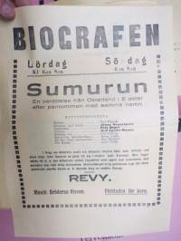 Biografen - Sumurum - en berättelse från Österland i 5 aktier... Pola Negri, Paul Wegener, Jenny Hasselqvist -elokuvajuliste