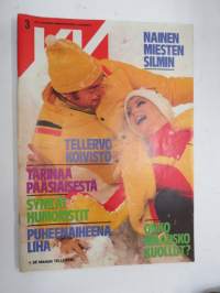 YV 1975 nr 3 -Osuuspankki asiakaslehti, mm. Tellervo Koivisto, Onko maausko kuollut, Pelihimo riivaa suomalaisia, Pori kasvaa, Huumorimiehet, Tulimiehet kertovat, ym