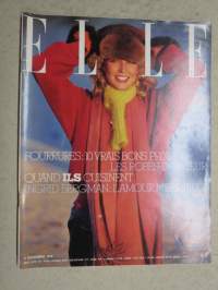 Elle 1978 6. marraskuu -muotilehti / mode magazine