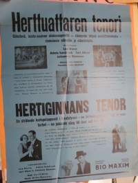 Bio Maxim -Herttuattaren Tenori / Hertiginnans tenor / Lee Parry, Adele Sandrock, ohjaus Carl Frölich -elokuvajuliste / movie poster