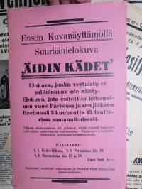 Enso Kuvanäyttämö - Äidin kädet -elokuvajuliste / movie poster