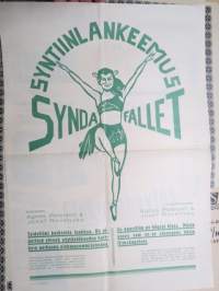 Syntiinlankeemus - Syndafallet, Agnes Petersen & Josef Rovensky -elokuvajuliste / movie poster