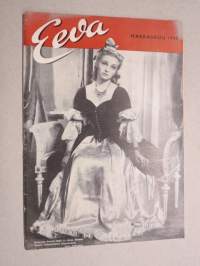 Eeva 1948 nr 11 kansikuva Katarina, kaunis leski, Sepä oli loistava juhla..., Kohtalo ohjaa, Minkälaiset ovat romanttiset sääret?, Illallistanssiaiset Turussa, ym.