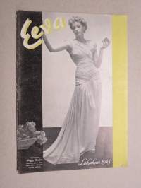 Eeva 1945 nr 10 kansikuva Pariisilainen Maggy Rouffin, Meillä on jälleen Miss Suomi, Pakolaiskurjuutta, Juhlakausi alkoi..., Suomeen kotiutunut henkevä ranskatar, ym