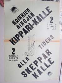 Kaikkien aikojen Kippari-Kalle - Alla Tiders Skeppar Kalle, 1939 -elokuvajuliste / movie poster