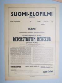 Keisari Napoleon (Kotka) Reichstadtin Herttua (Kotkan poika) Suomi-Elofilmi (kiertue) -elokuvajuliste / movie poster