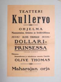 Dollariprinsessa & Maharajan orja (Elokuvateatteri Kullervo, Pori) -elokuvajuliste / movie poster