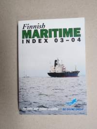 Finnish Maritime Index 2003-2004, sis. mm. Shipowner Hans Langh + fleet list, Ex-Finns on the seven seas, Finnish / Åland funnel marks, etc.