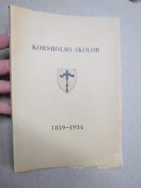 Korsholms skolor 1859-1934 - Minnesskrift