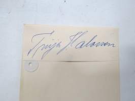 Tuija Halonen -nimikirjoitus / autograph