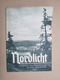 Nordlicht  - Organ der Ostseegesellschacft - Finnischer Zeitspiegel 1940 nr 1 Herbst -saksalaismyönteinen aikakauslehti, mm. V.A. Koskenniemi, J.O. Hannula, Anitra