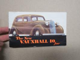 Vauxhall 10 four 1938 -myyntiesite / sales brochure