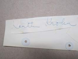 Kerttu Krohn -nimikirjoitus / signature - autograph
