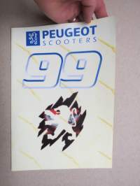 Peugeot 1999 Scooters - skootterit mallisto -myyntiesite / sales brochure