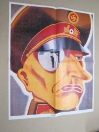 Natsiupseerin monokkeli 1942 - Sodan lehdet dokumentti 29 -juliste + lehti / lehdet, uustuotantoa / poster, reprint