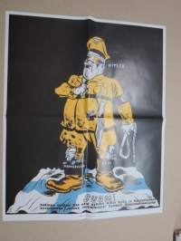 Ryti ja Mannerheim Hitlerin saappaissa 1942-1943 - Sodan lehdet dokumentti 32 -juliste + lehti / lehdet, uustuotantoa / poster, reprint
