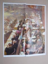 Nürnbergin oikeussalissa 1946 - Sodan lehdet dokumentti 51 -juliste + lehti / lehdet, uustuotantoa / poster, reprint