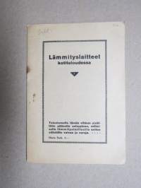 Lämmityslaitteet kotitaloudessa - Kastor / Lämmityslaite Oy esittelykirjanen