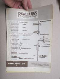 Rawl-seinätulpat -myyntiesite / sales brochrue
