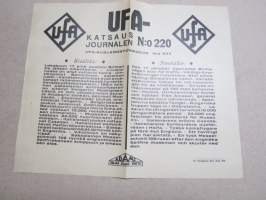UFA-katsaus nr 220 - Sota-aikainen uutiskatsaus